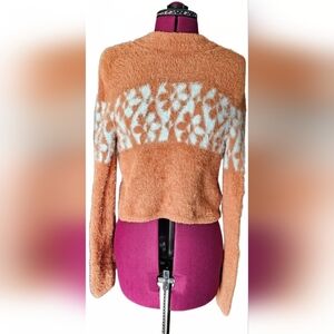 Stitch & Pine Fuzzy Burnt Orange Sweater
